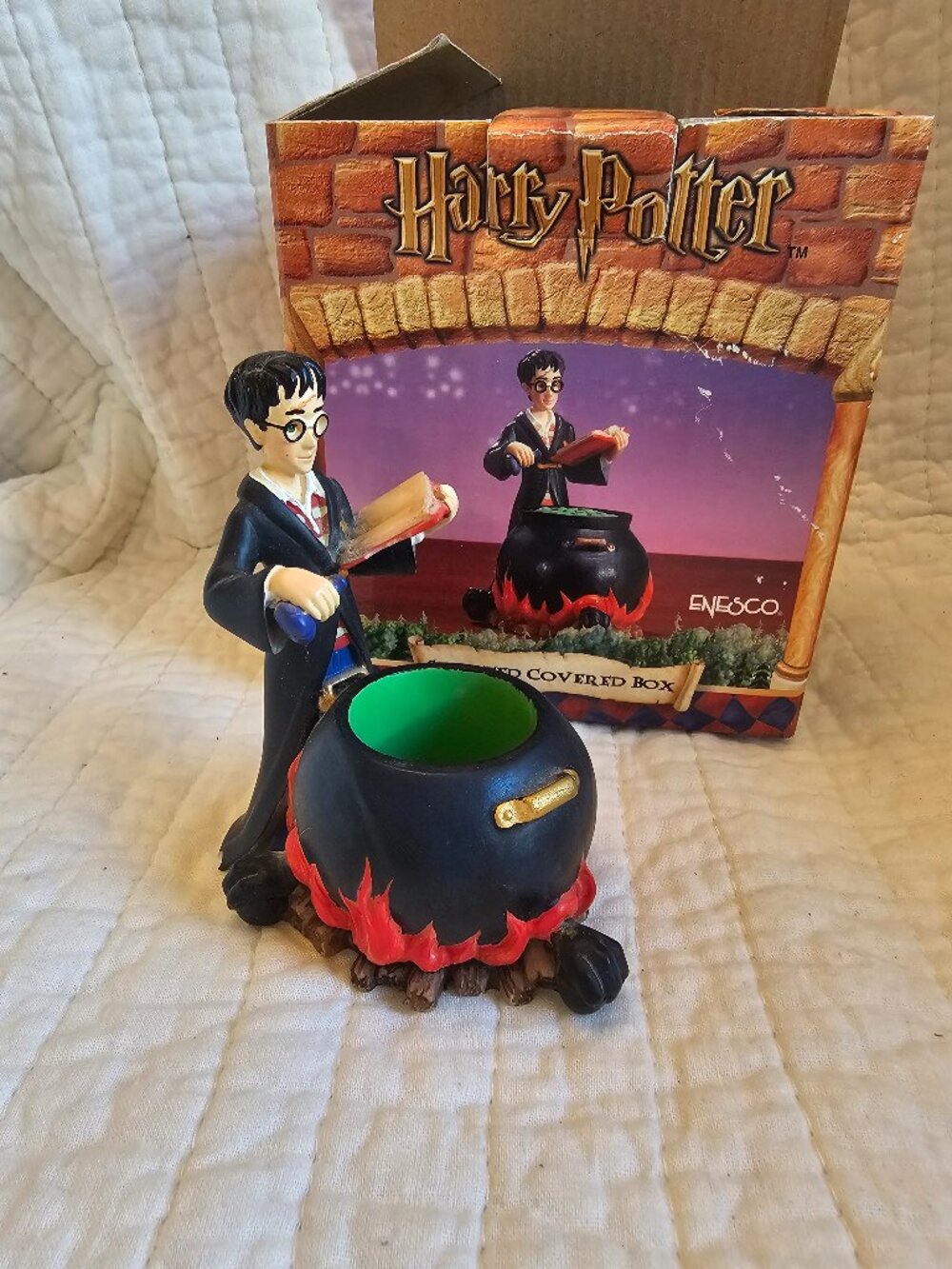 Harry Potter Enesco Sculpted Covered Box-2001